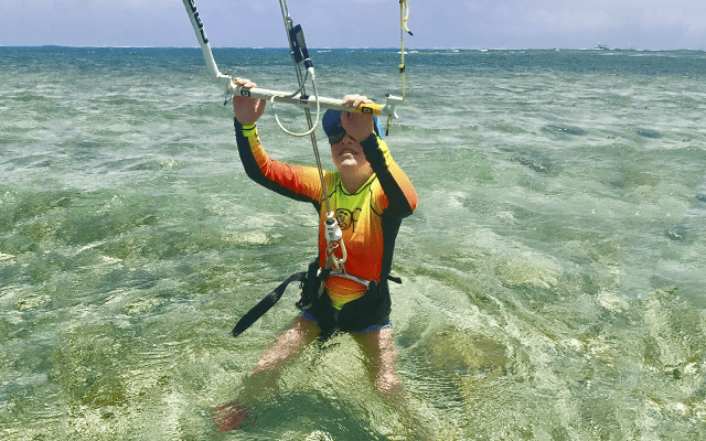 Clases Kitesurf dia 1